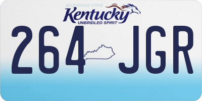 KY license plate 264JGR