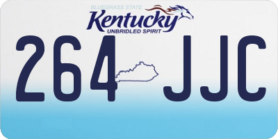 KY license plate 264JJC