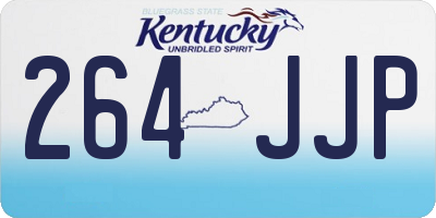 KY license plate 264JJP