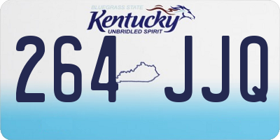 KY license plate 264JJQ
