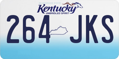 KY license plate 264JKS