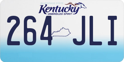 KY license plate 264JLI