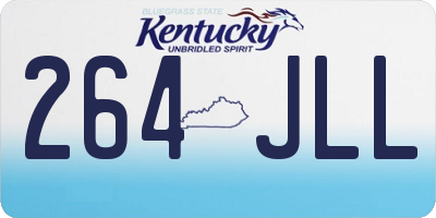 KY license plate 264JLL