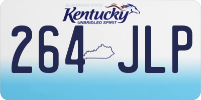 KY license plate 264JLP