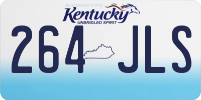 KY license plate 264JLS