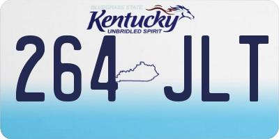 KY license plate 264JLT