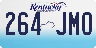 KY license plate 264JMO