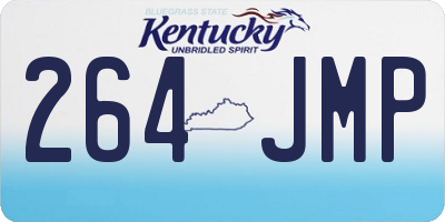 KY license plate 264JMP