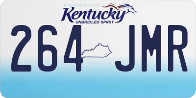 KY license plate 264JMR