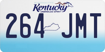 KY license plate 264JMT