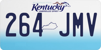 KY license plate 264JMV