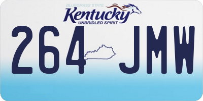KY license plate 264JMW