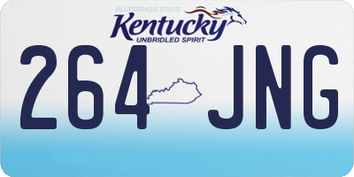 KY license plate 264JNG