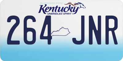 KY license plate 264JNR