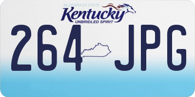 KY license plate 264JPG