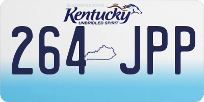 KY license plate 264JPP