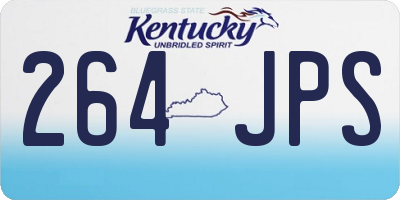 KY license plate 264JPS