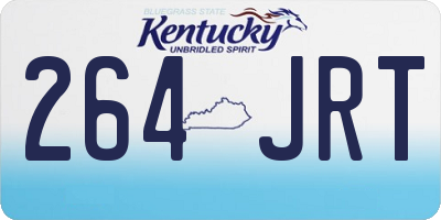 KY license plate 264JRT