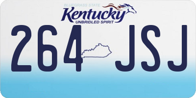 KY license plate 264JSJ