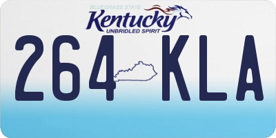 KY license plate 264KLA