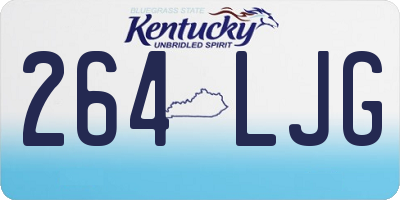 KY license plate 264LJG