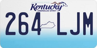 KY license plate 264LJM
