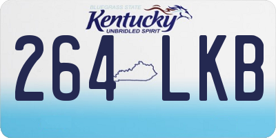 KY license plate 264LKB