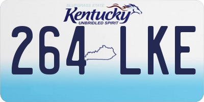 KY license plate 264LKE