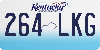 KY license plate 264LKG