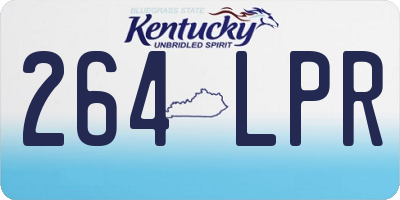 KY license plate 264LPR