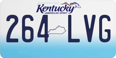 KY license plate 264LVG
