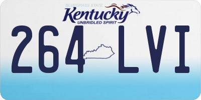 KY license plate 264LVI