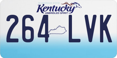 KY license plate 264LVK