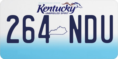 KY license plate 264NDU