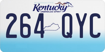 KY license plate 264QYC