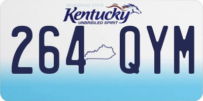 KY license plate 264QYM