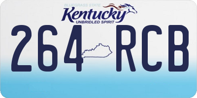 KY license plate 264RCB