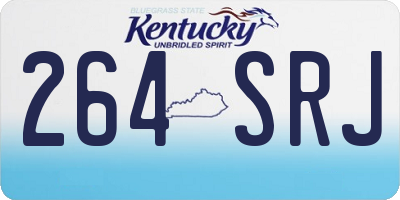 KY license plate 264SRJ