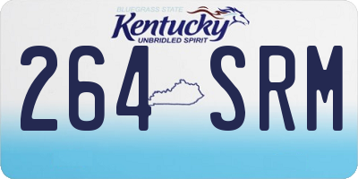KY license plate 264SRM