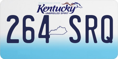 KY license plate 264SRQ