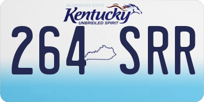 KY license plate 264SRR