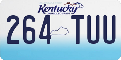 KY license plate 264TUU