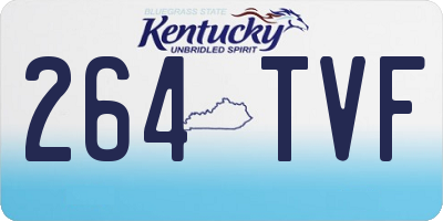 KY license plate 264TVF