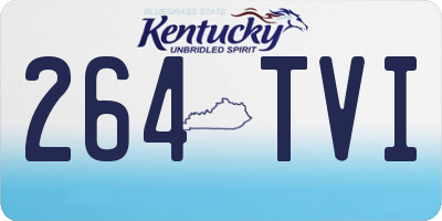 KY license plate 264TVI