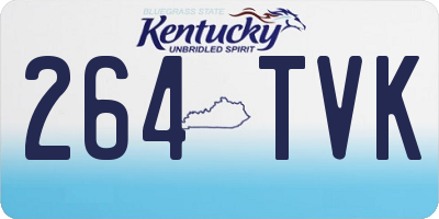 KY license plate 264TVK