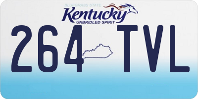 KY license plate 264TVL