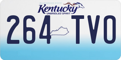 KY license plate 264TVO