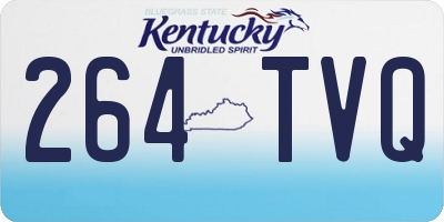 KY license plate 264TVQ