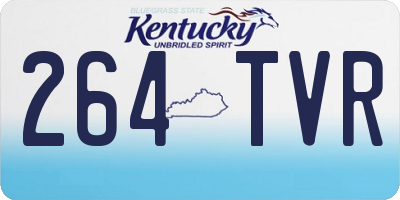KY license plate 264TVR