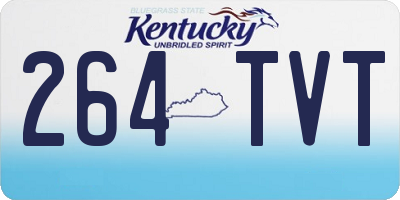 KY license plate 264TVT